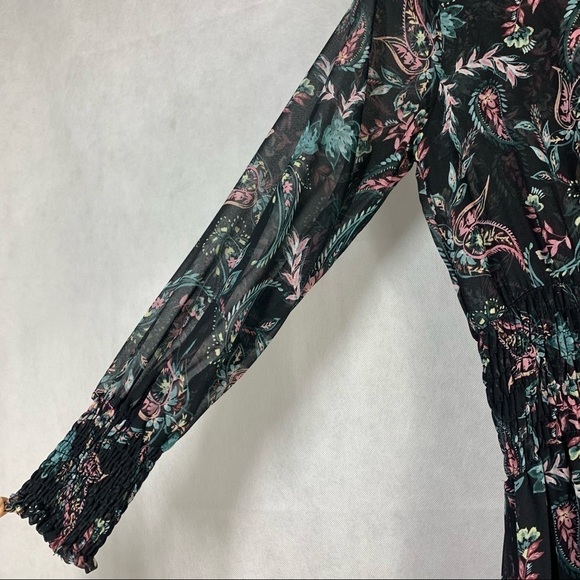 Misa Los Angeles Zahra Paisley Dark Floral Midi Dress Size small - Picture 14 of 16